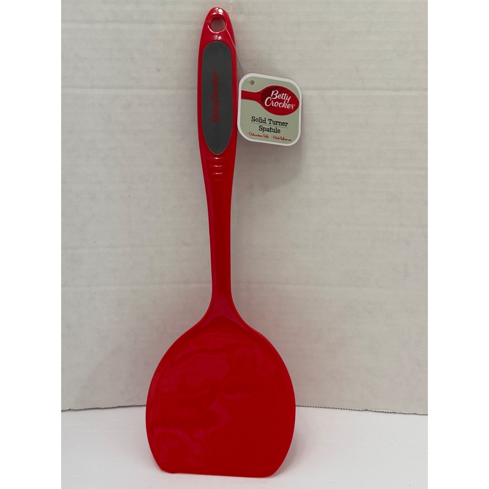 Betty Crocker Red Solid Turner Spatula Nylon Kitchen Tool 95063 NEW